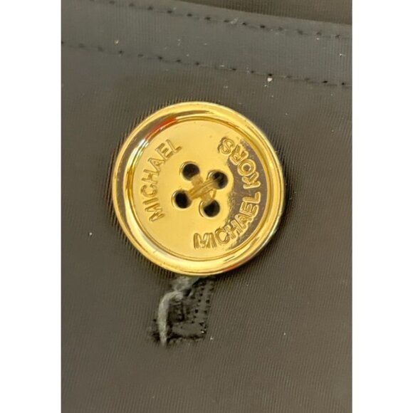 Michael Kors S Womens Black Trench Coat With Gold Grommets and belted - Picture 13 of 13